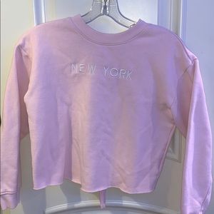 cropped new york sweatshirt